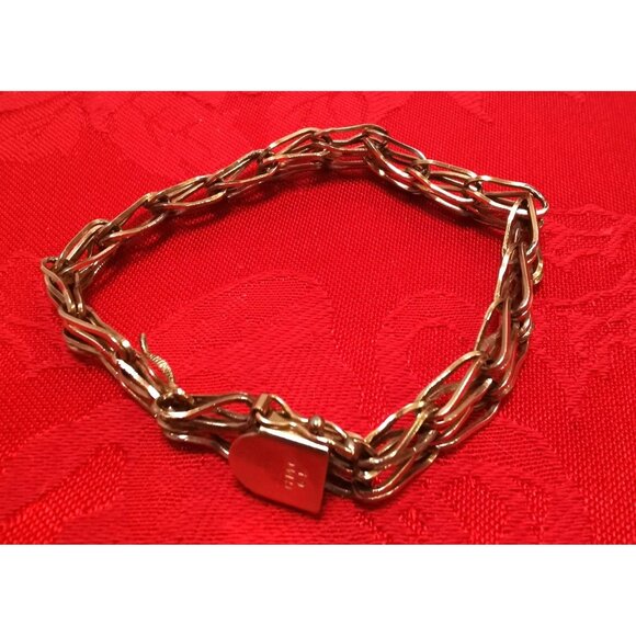 Women's Charm Bracelet Gold Filled Hallmark Stamped - Picture 2 of 6